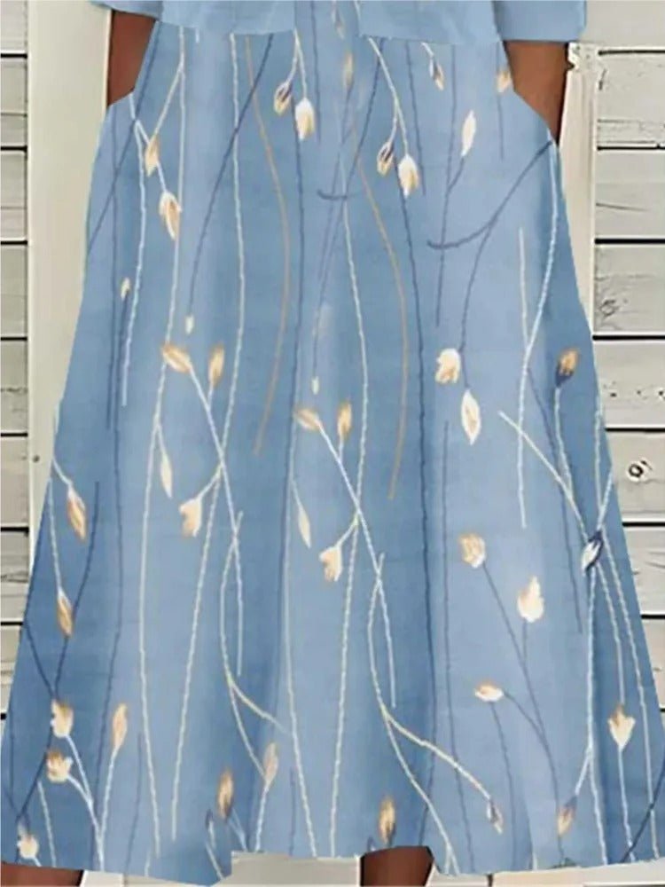 Women's Cropped Floral Midi Overlay