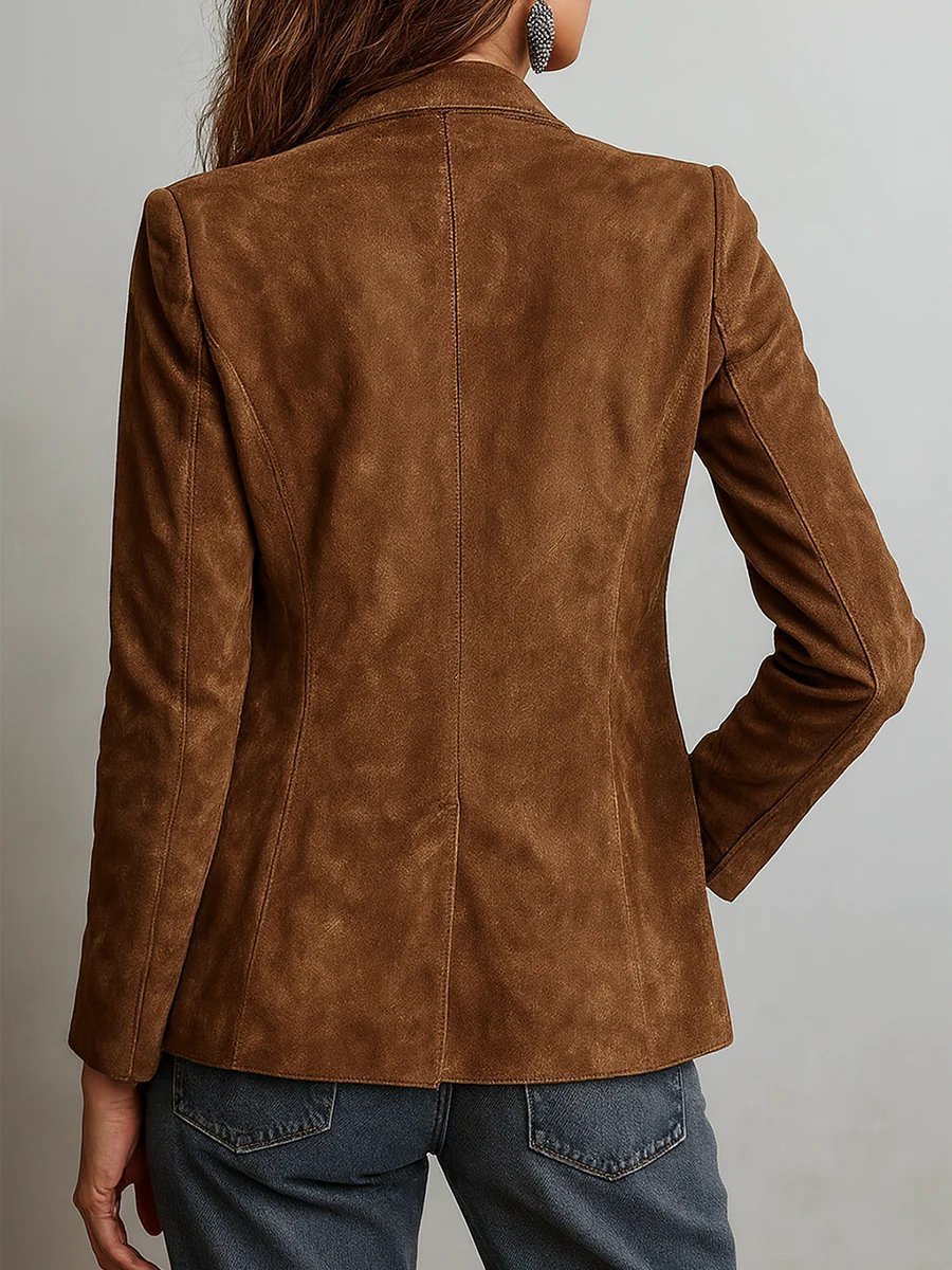 Women's Suede Blazer
