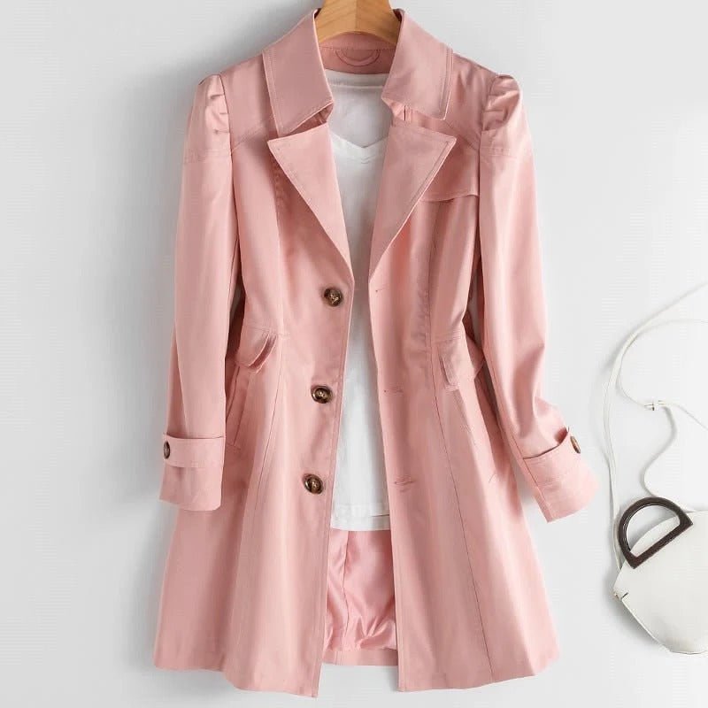 Women's Trench Coat - Pink