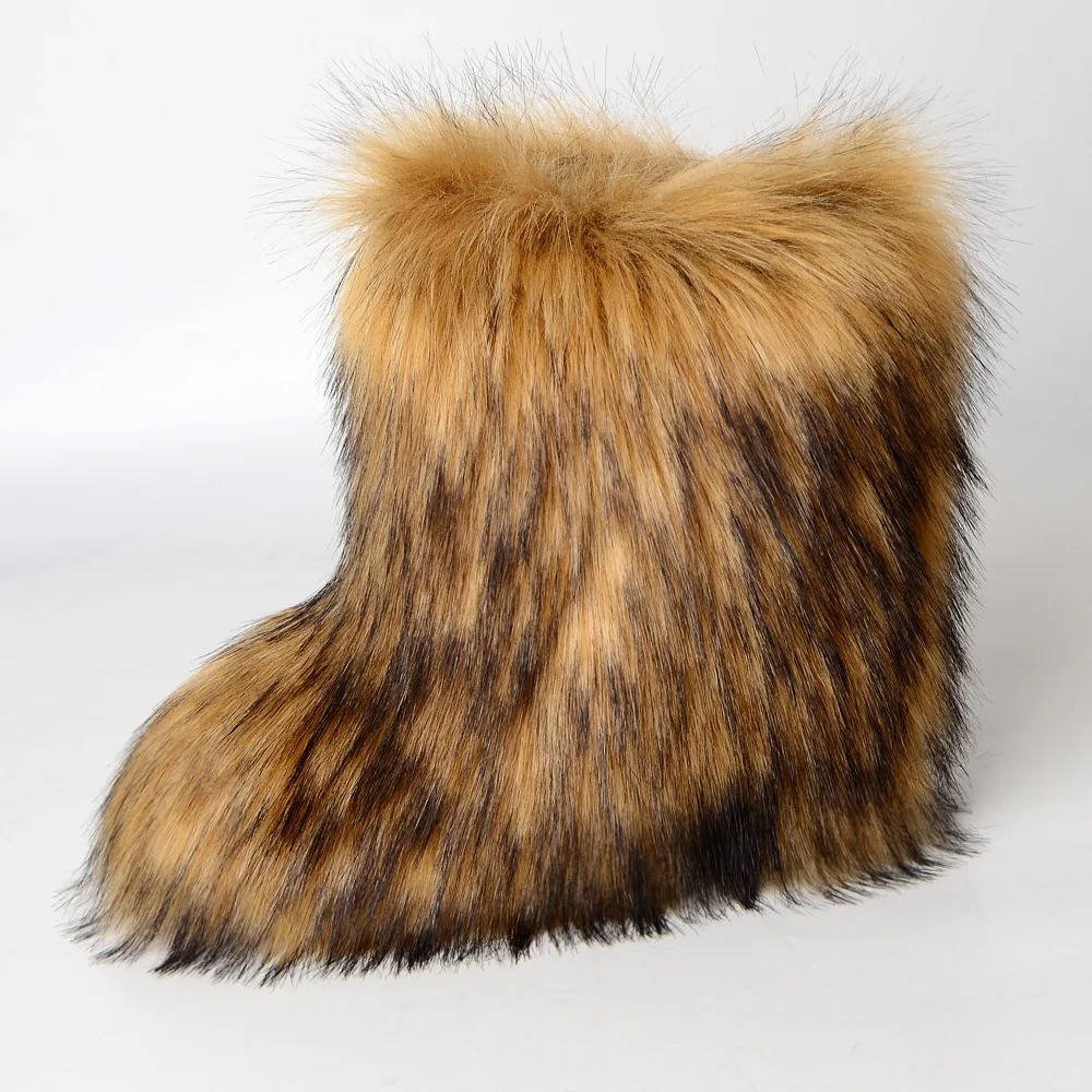 Women's Faux Fur Mid-Calf Boots