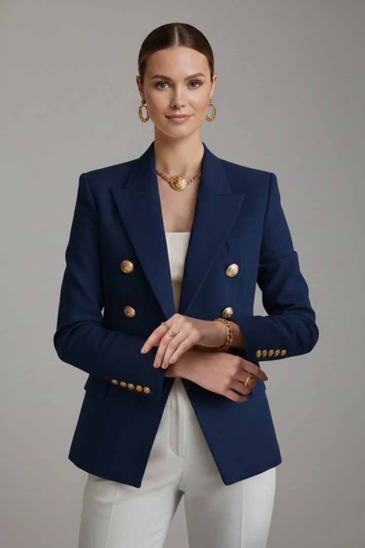 Women's Work Wool Blazer - Black