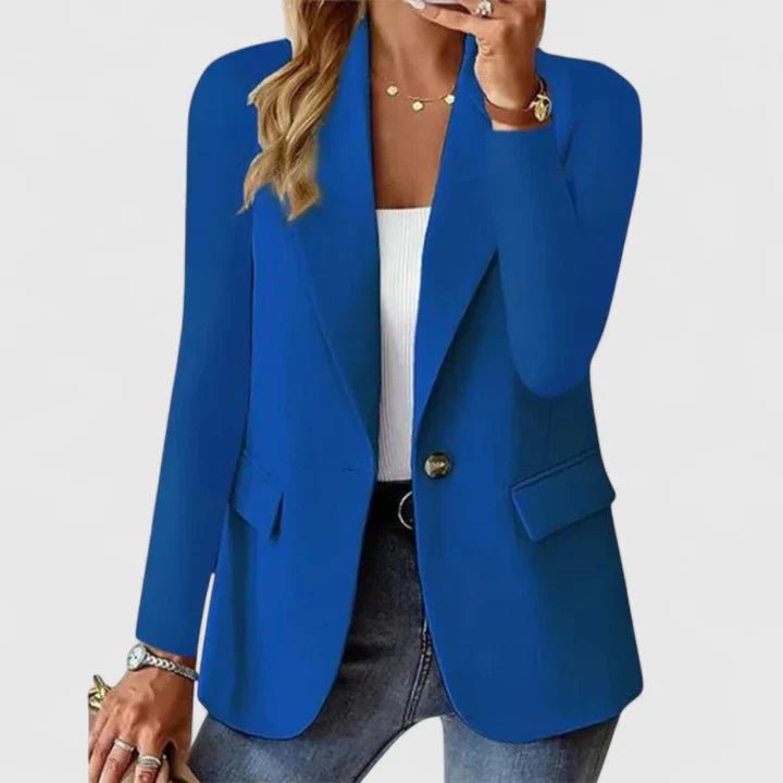 Women's Oversized Blazer - Blue