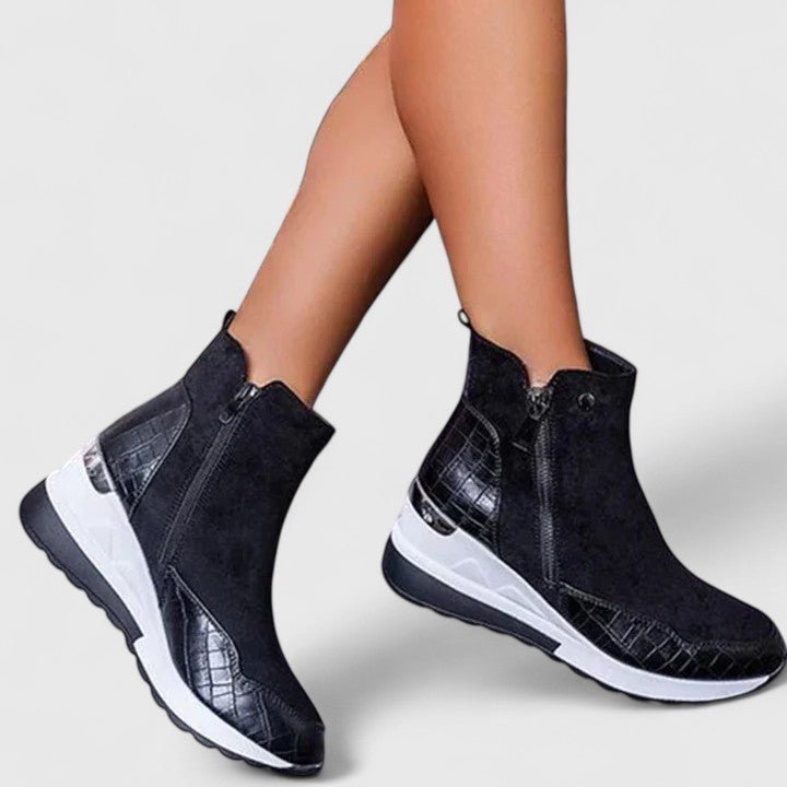 Women's Suede Wedge Ankle Boots