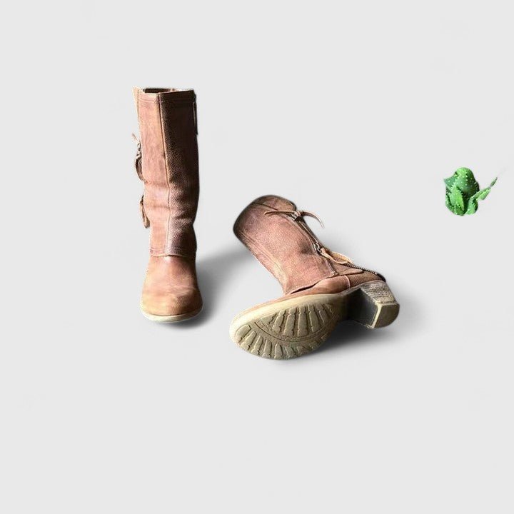 Women's Leather Slouch Boots