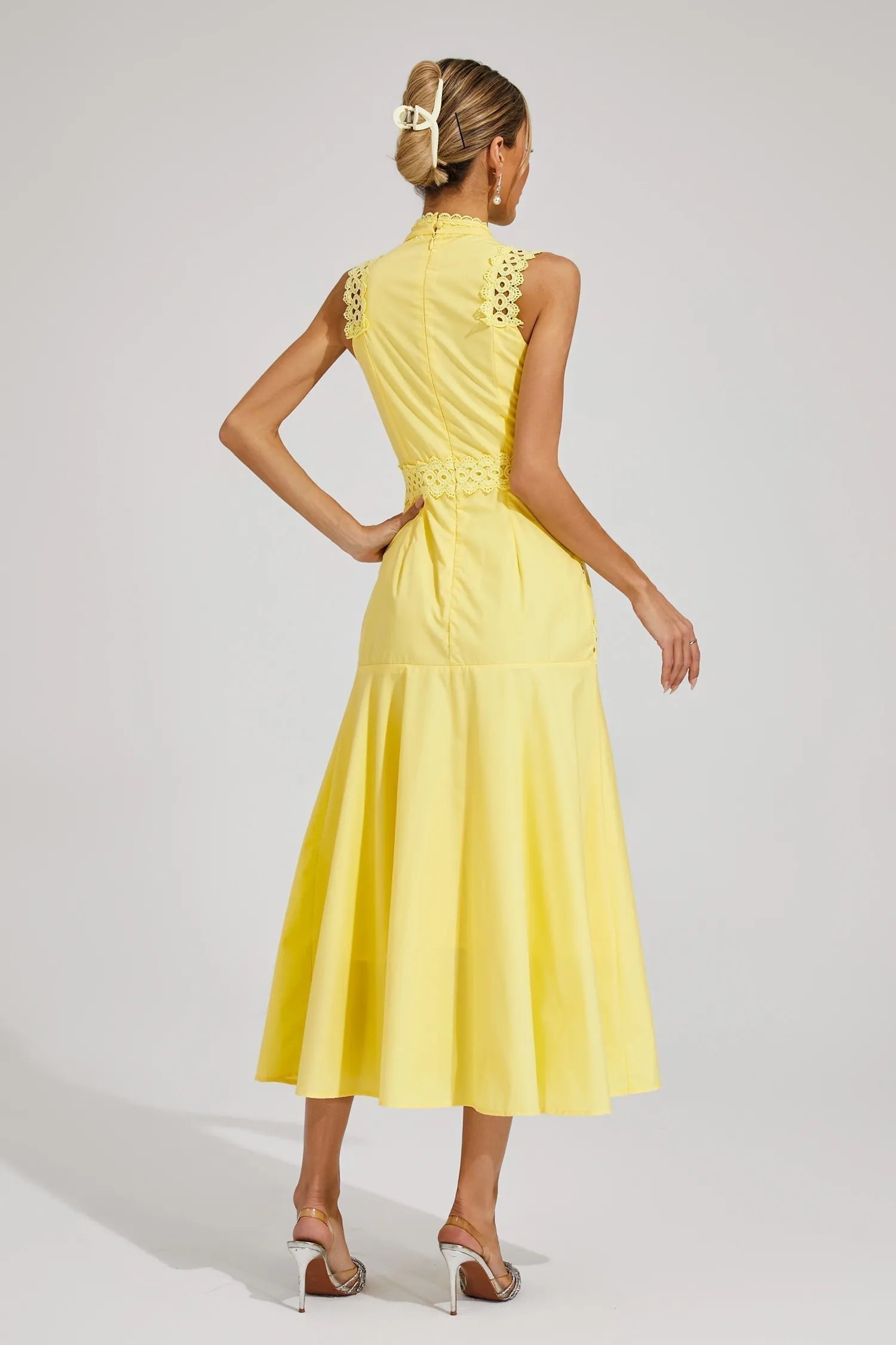 Women's Lace Midi Party Dress