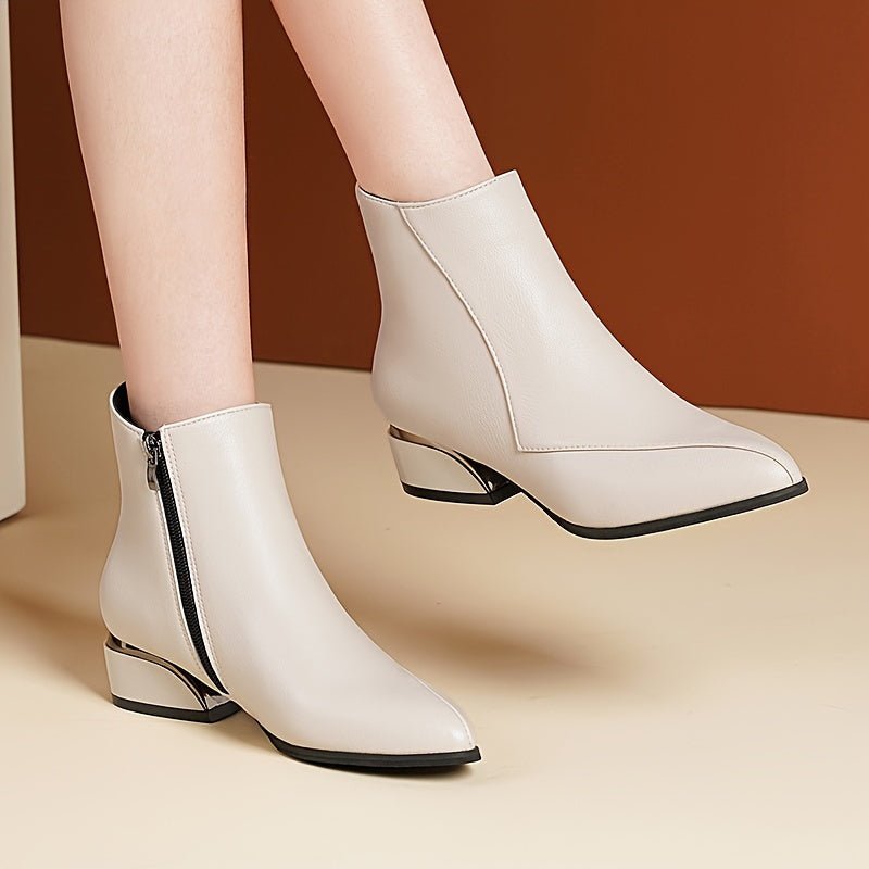 Women's Faux Leather Ankle Boots