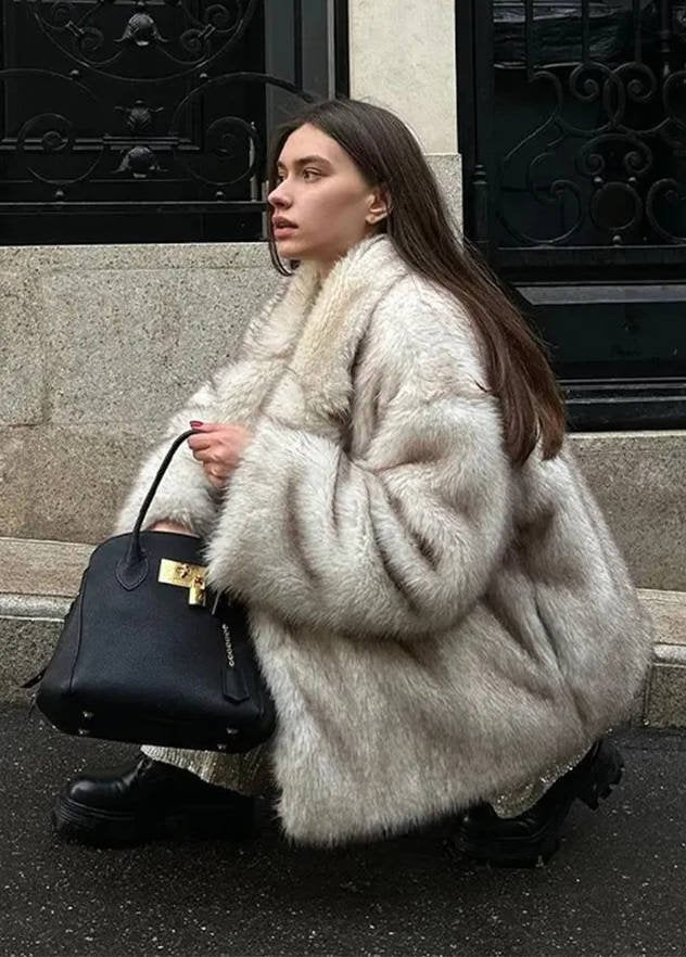 Women's Oversized Faux Fur Coat