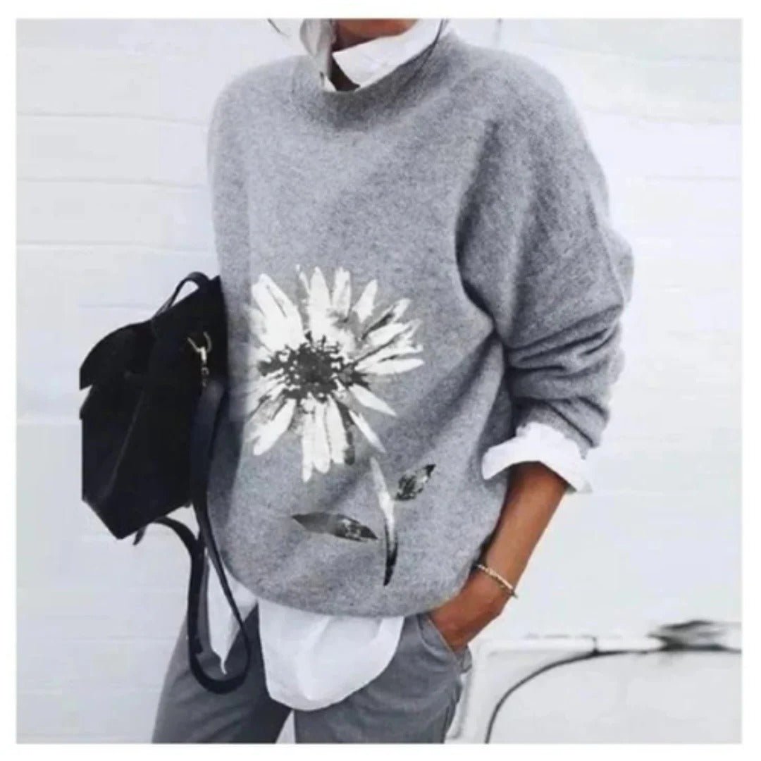 Women's Paisley Jumper - Gray