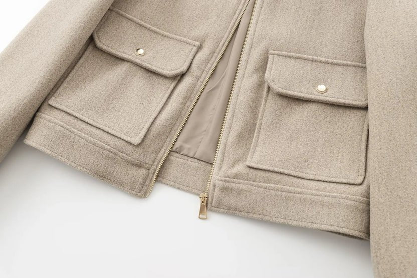 Women's Cropped Wool Jacket