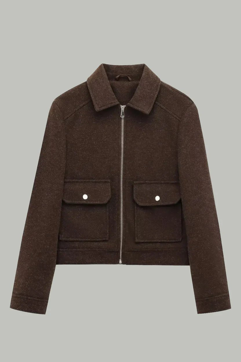 Women's Cropped Wool Jacket
