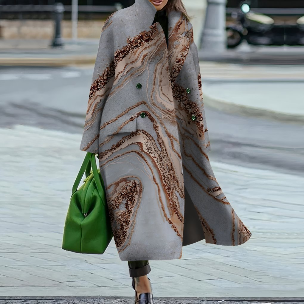 Women's Oversized Longline Wool Coat - Variant - 14