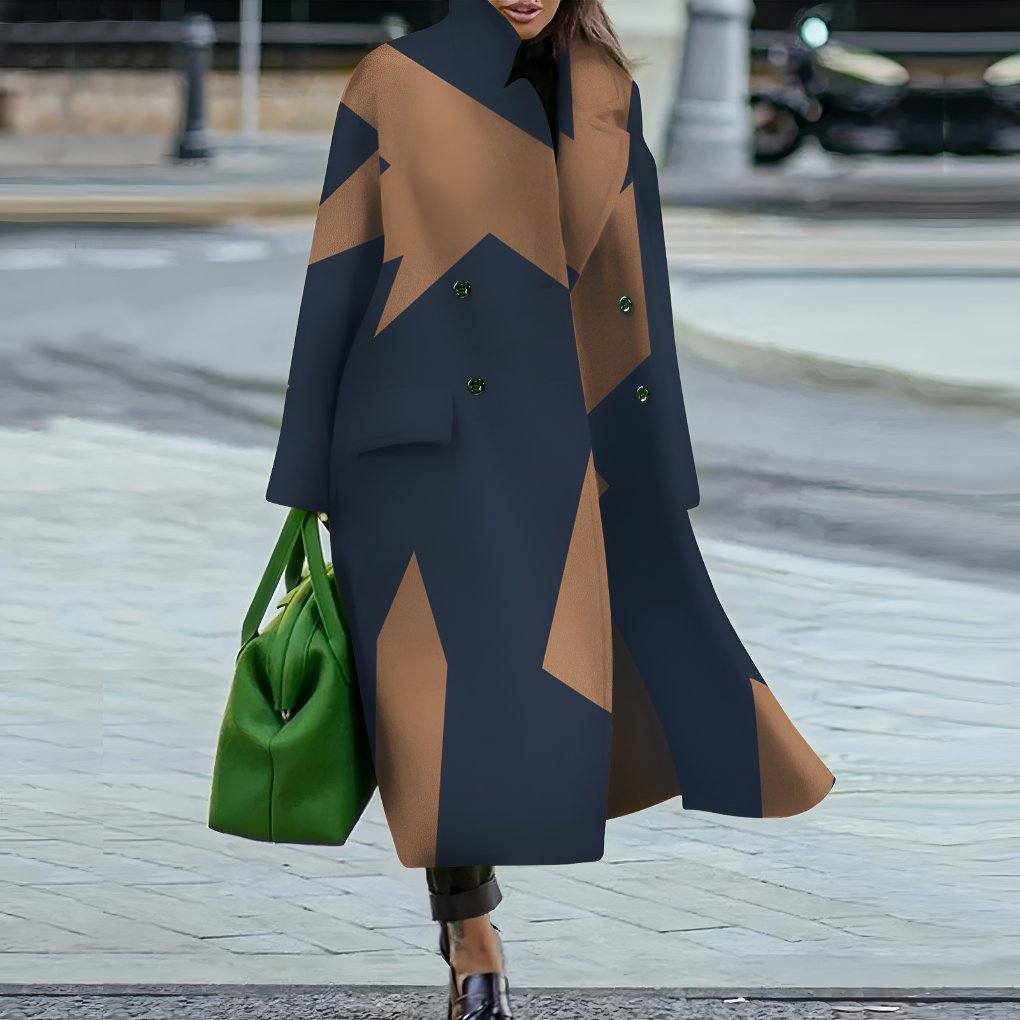 Women's Oversized Longline Wool Coat - Variant - 6