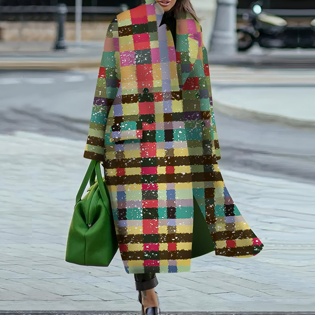 Women's Oversized Longline Wool Coat - Variant - 9