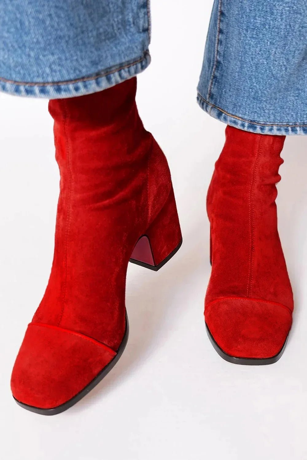 Women's Slim Suede Ankle Boots