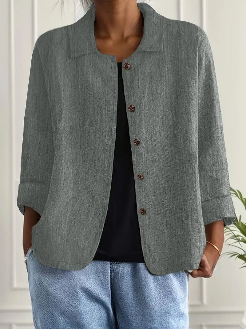Women's Shirt Jacket - Gray