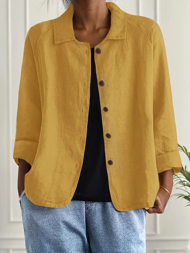 Women's Shirt Jacket - Yellow