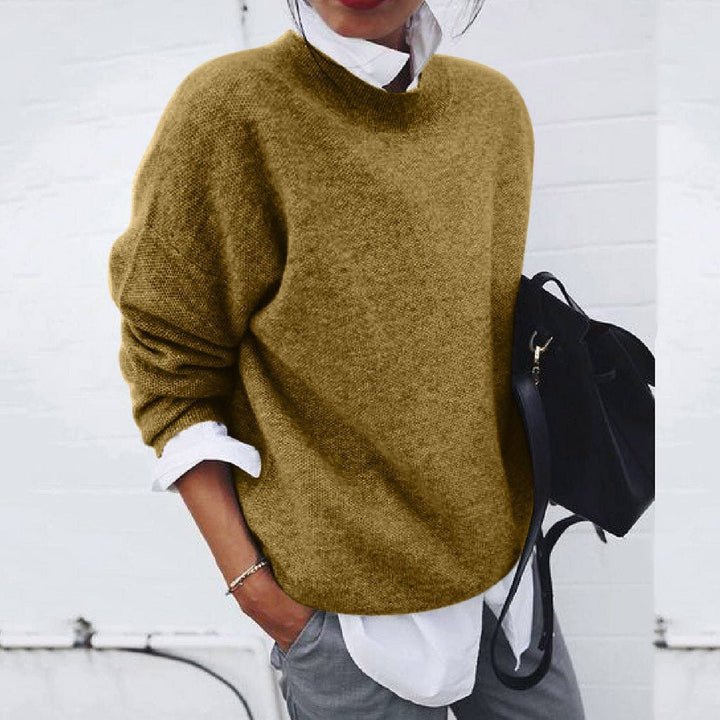 Women's Oversized Wool Jumper - Khaki