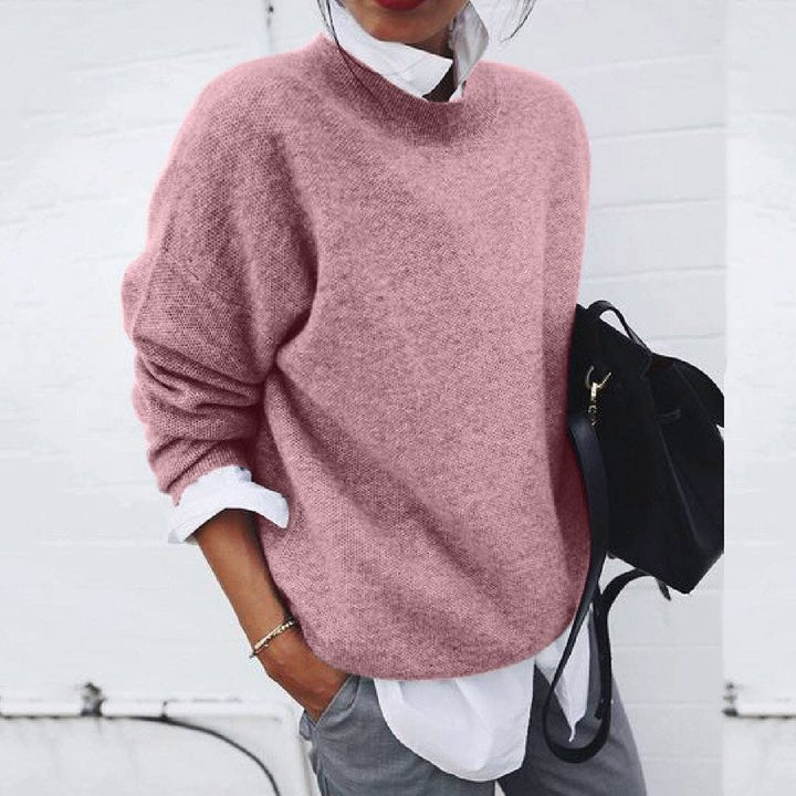 Women's Oversized Wool Jumper - Rosa