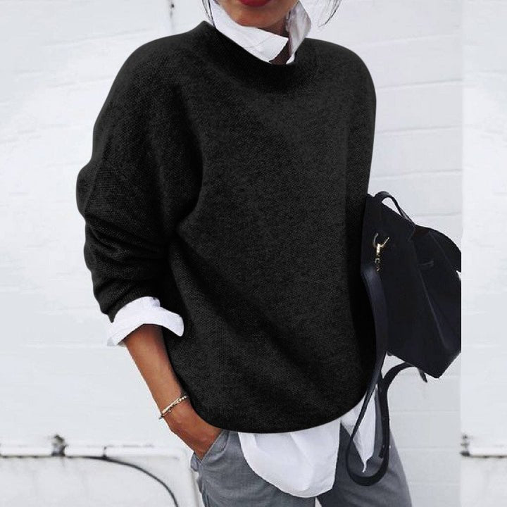 Women's Oversized Wool Jumper - Black