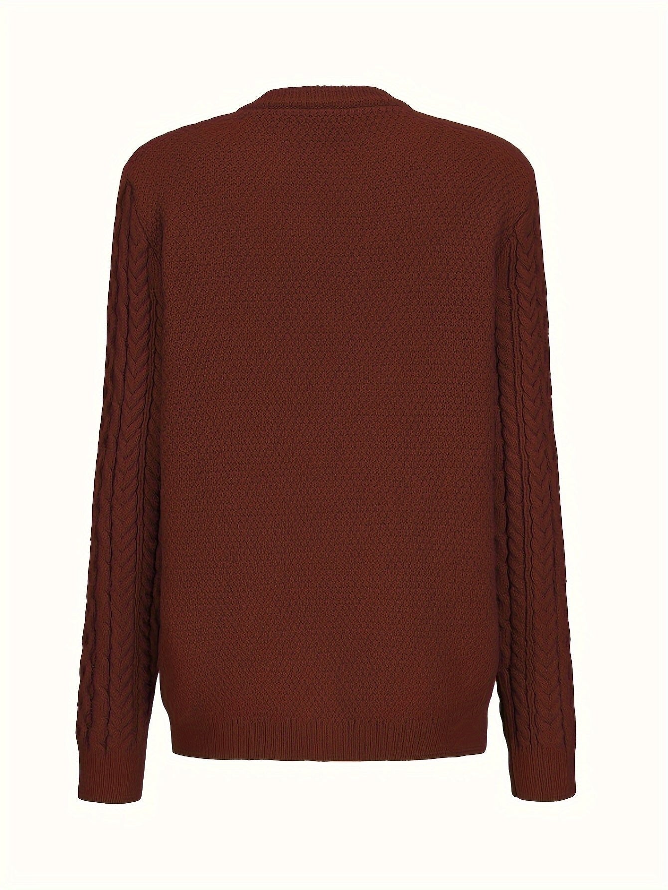 Women's Cable Knit Wool Cardigan