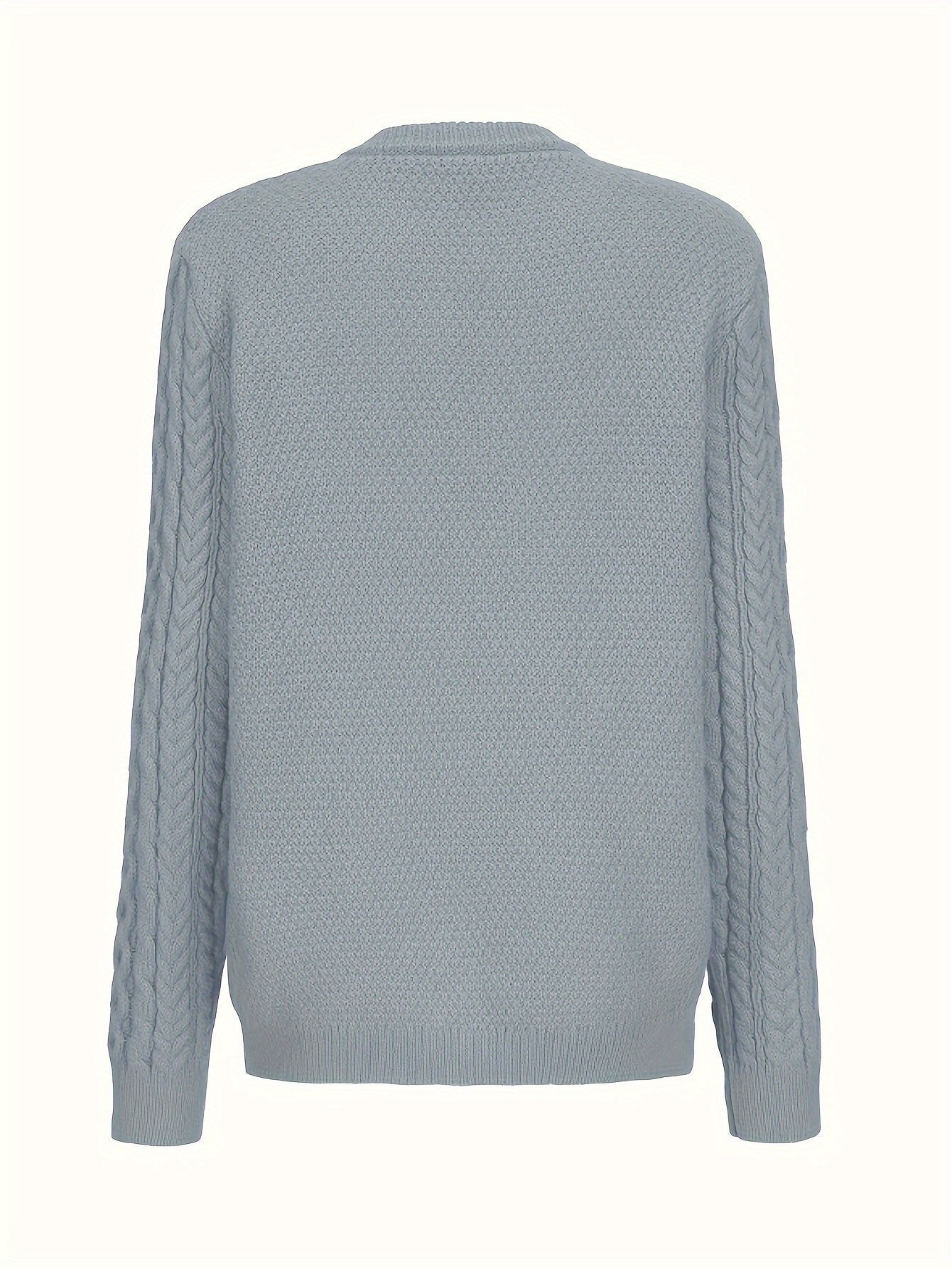 Women's Cable Knit Wool Cardigan