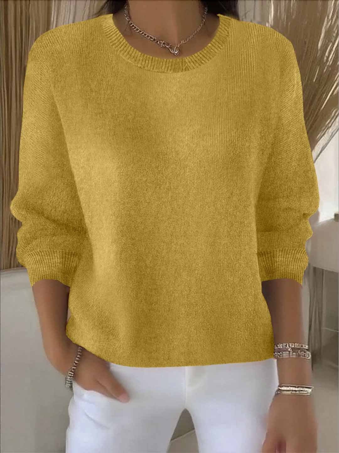 Women's Oversized Jumper - Yellow