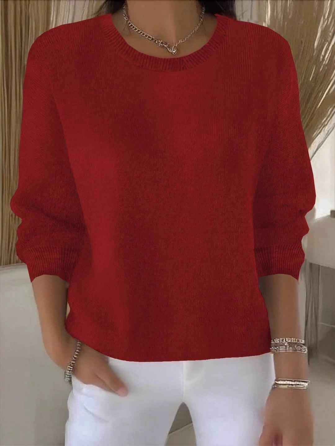 Women's Oversized Jumper - Red