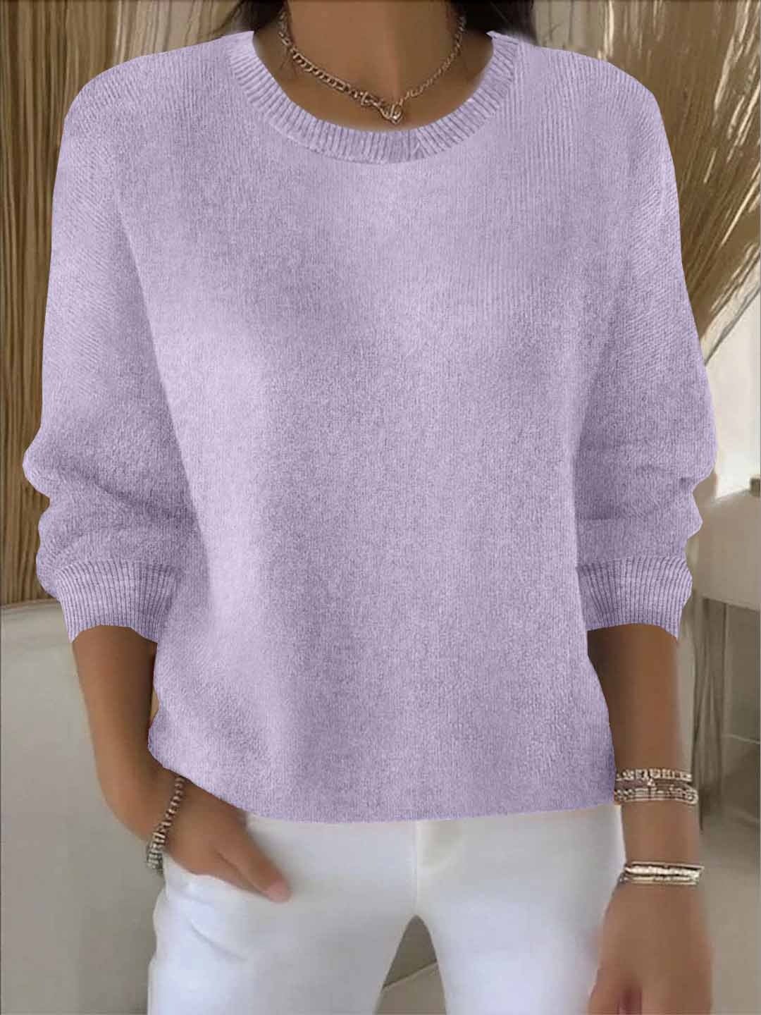 Women's Oversized Jumper - Light Purple