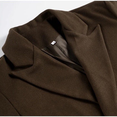 Women's Oversized Longline Wool Trench Coat