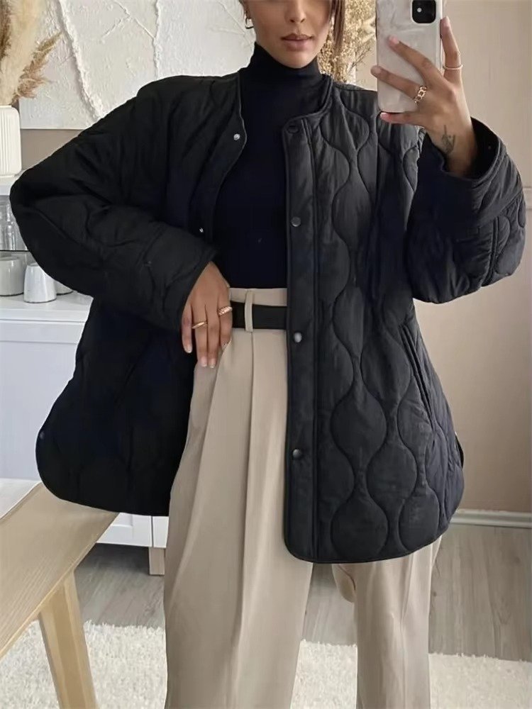 Women's Oversized Quilted Liner Jacket