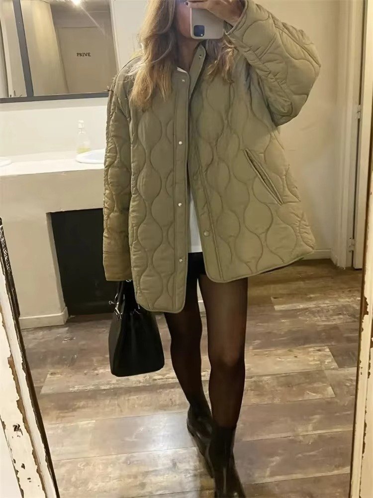 Women's Oversized Quilted Liner Jacket