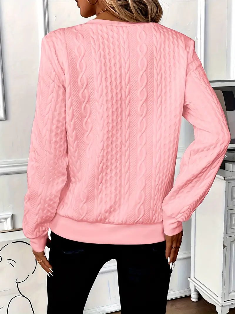 Women's Cable Knit Quarter-Zip Jumper