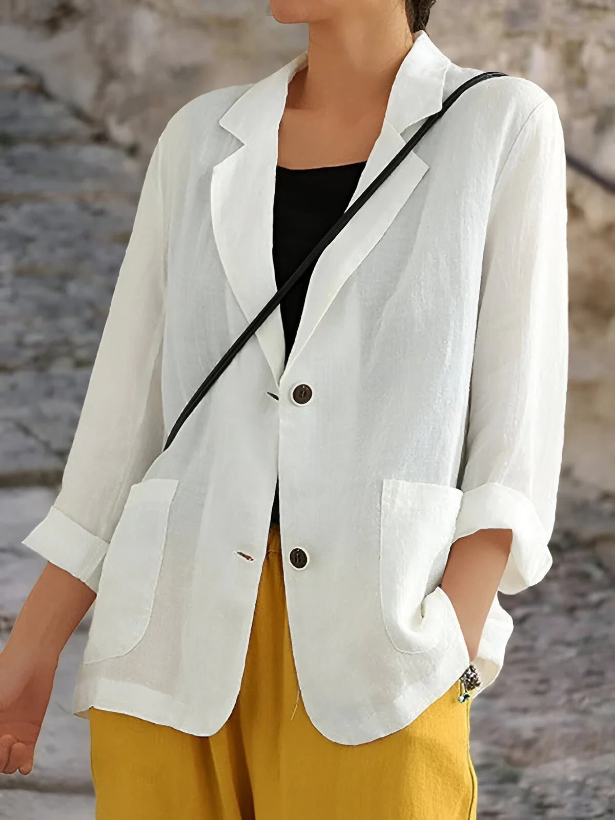 Women's Oversized Blazer - White