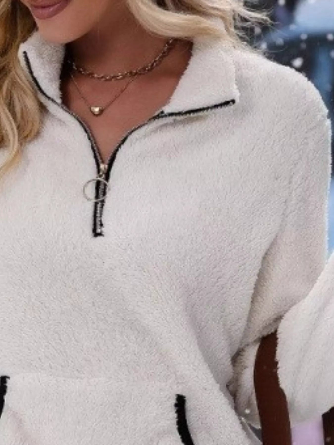 Women's Sherpa Fleece Quarter-Zip Jumper