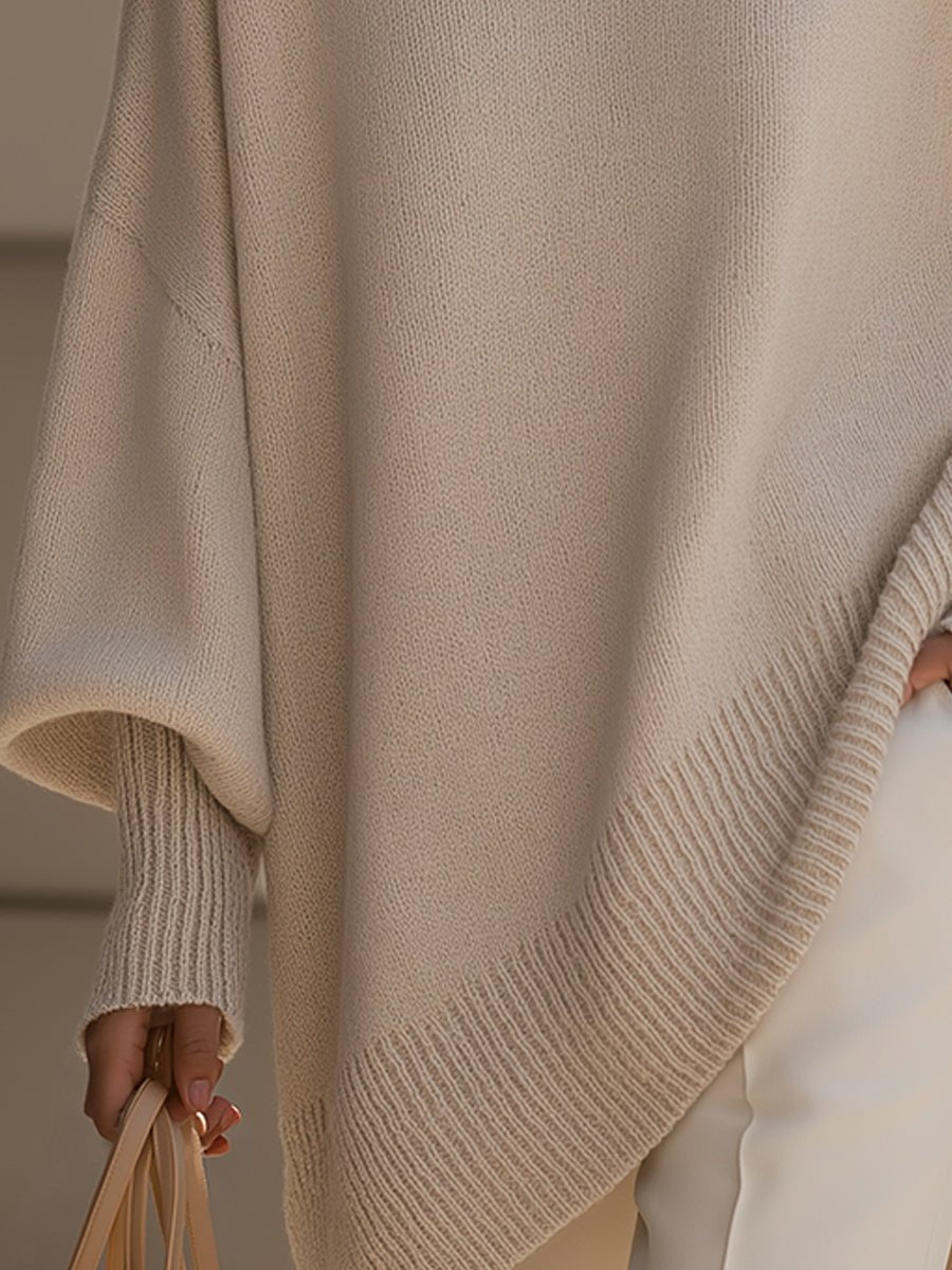 Women's Oversized Poncho Jumper