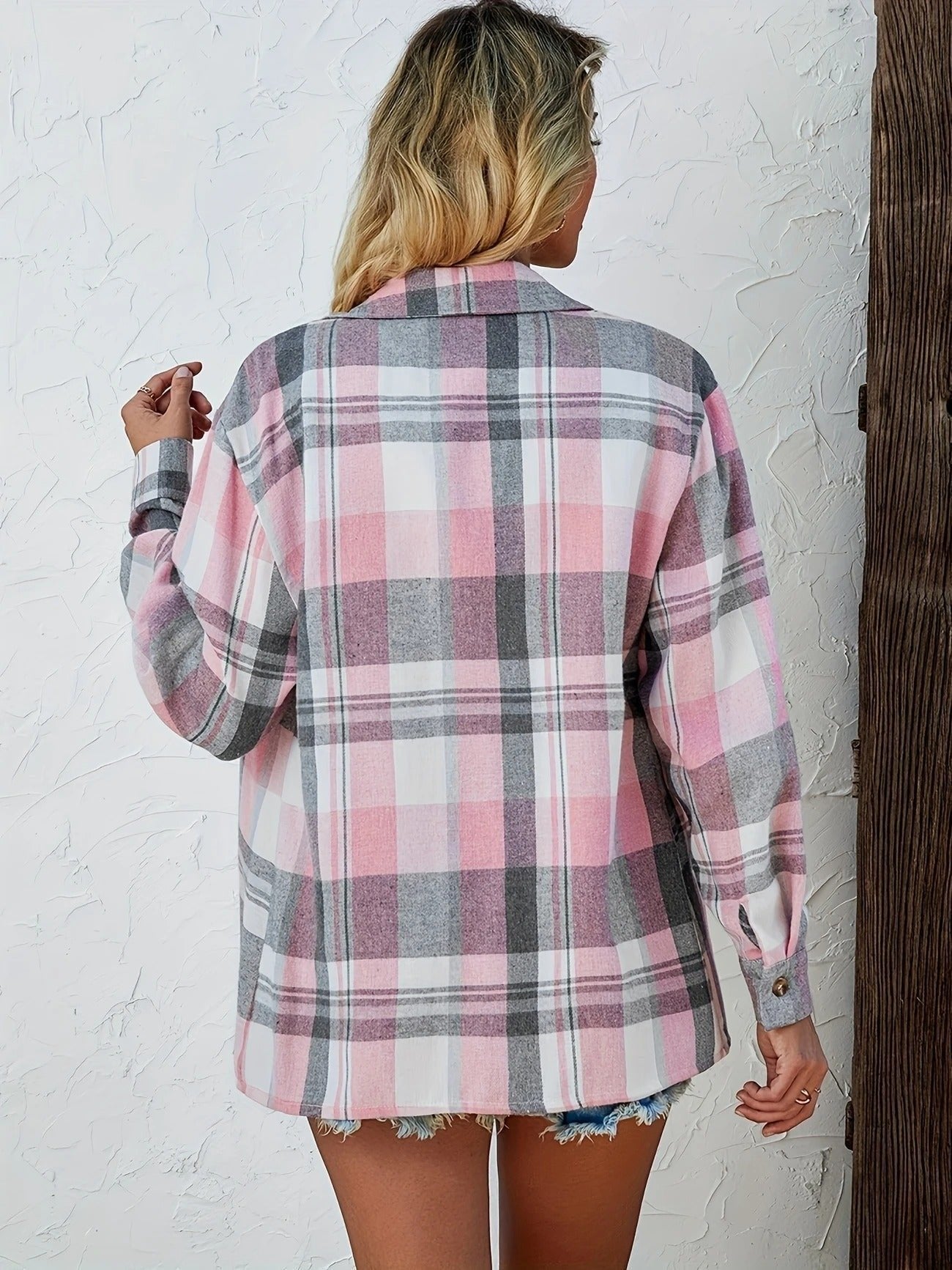 Women's Oversized Plaid Shacket