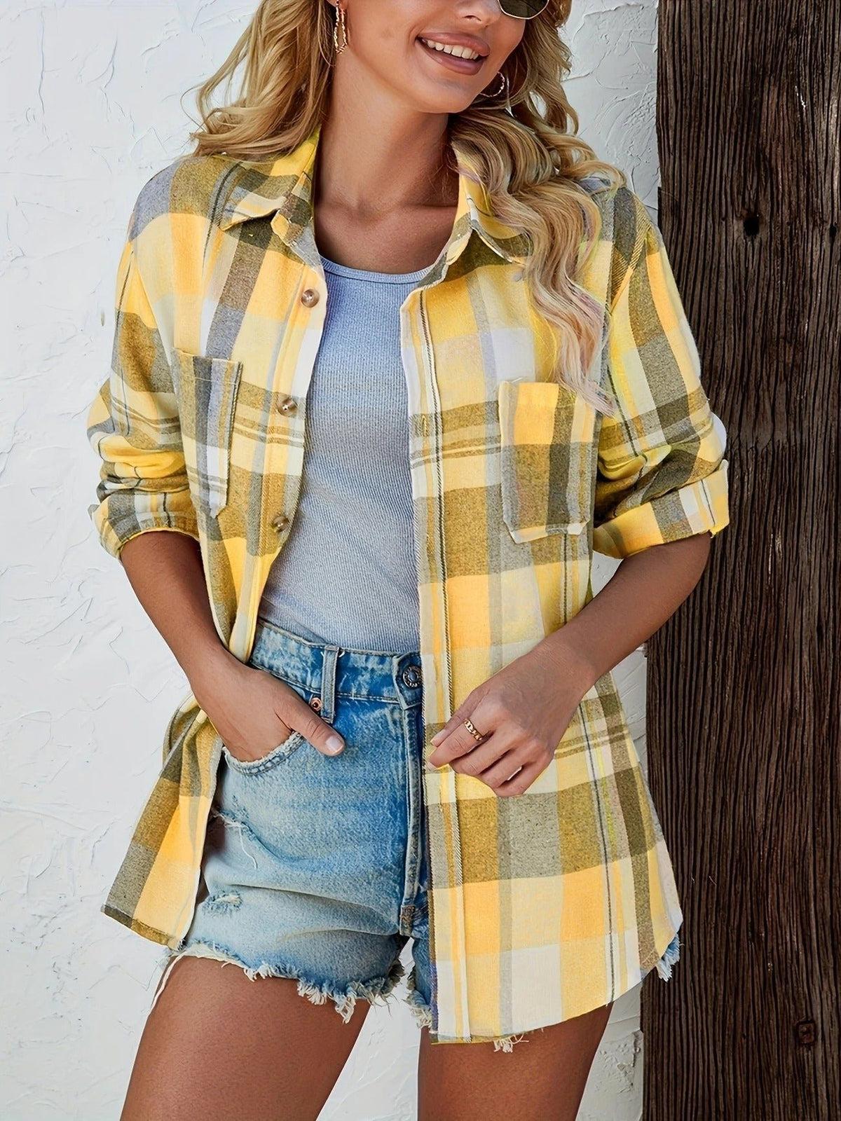 Women's Oversized Plaid Shacket