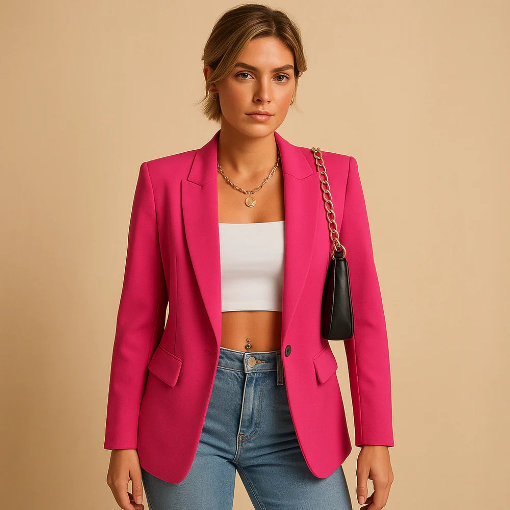 Women's Work Blazer - Pink