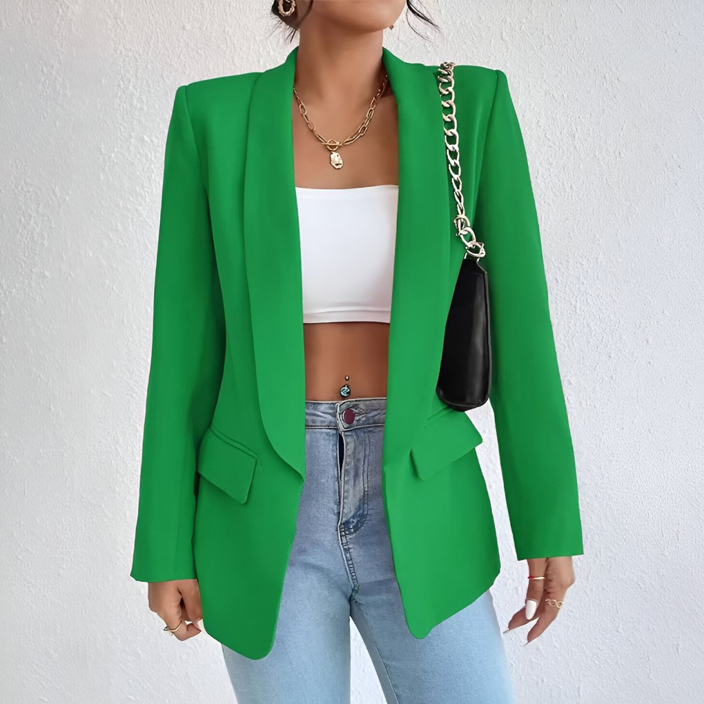 Women's Work Blazer - Green