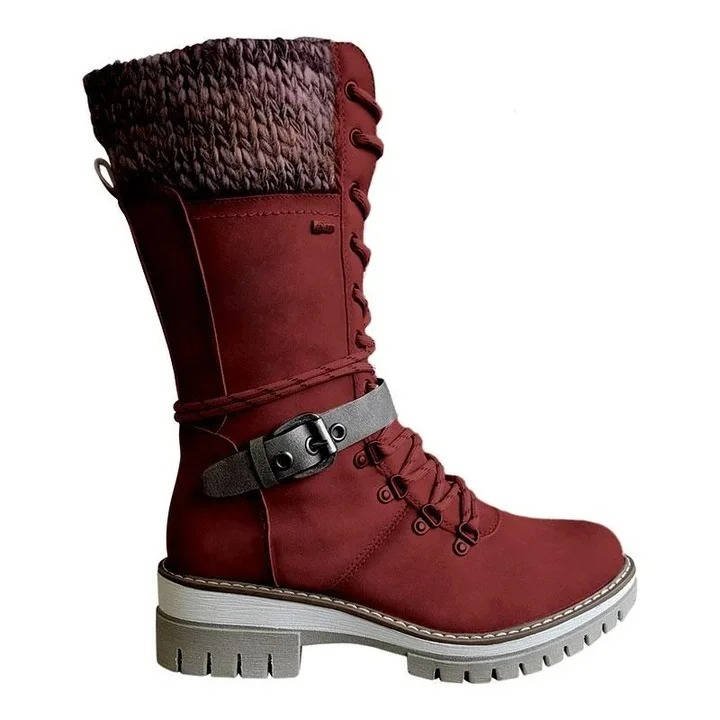 Women's Faux Leather Combat Boots