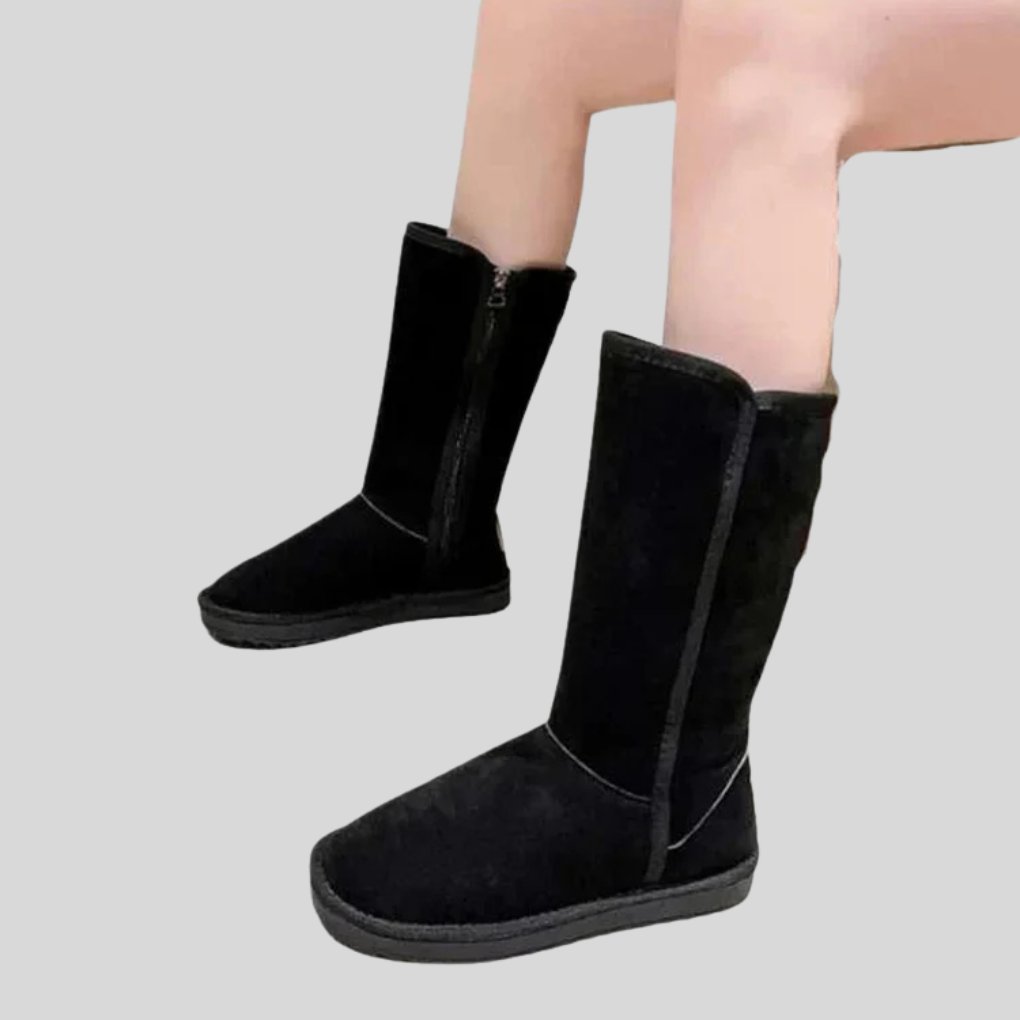 Women's Tall Suede Snow Boots