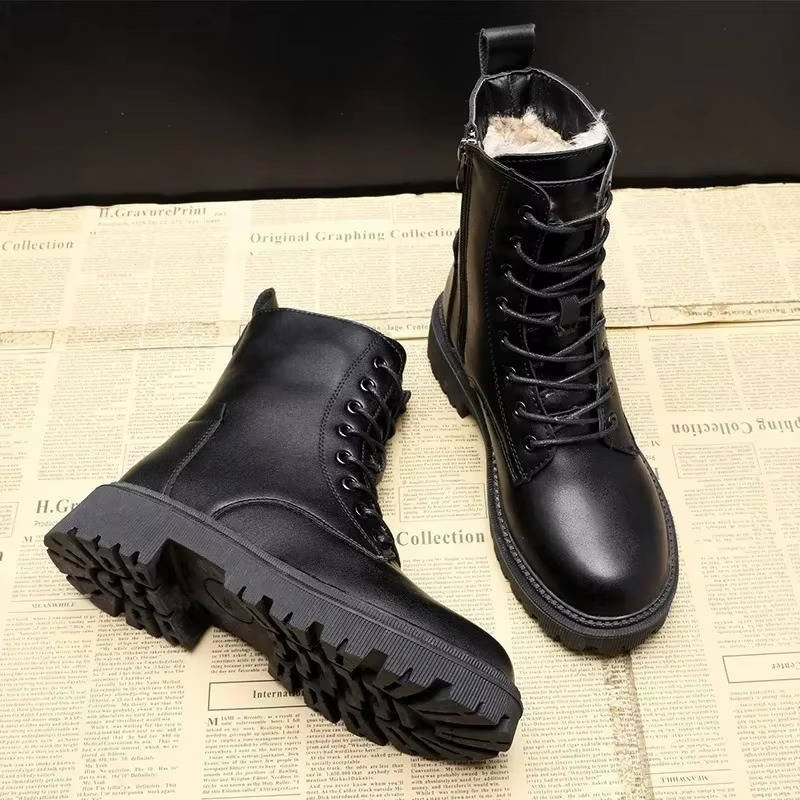 Women's Lace-Up Combat Ankle Boots