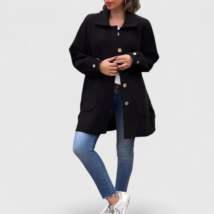 Women's Wool Coat - Black