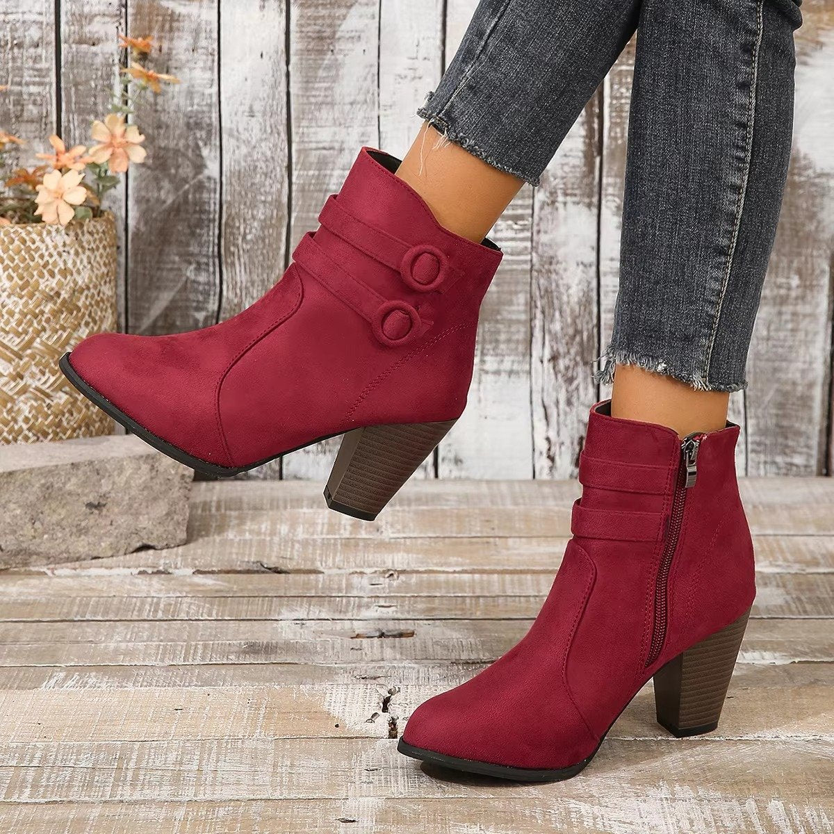 Women's Suede Ankle Boots