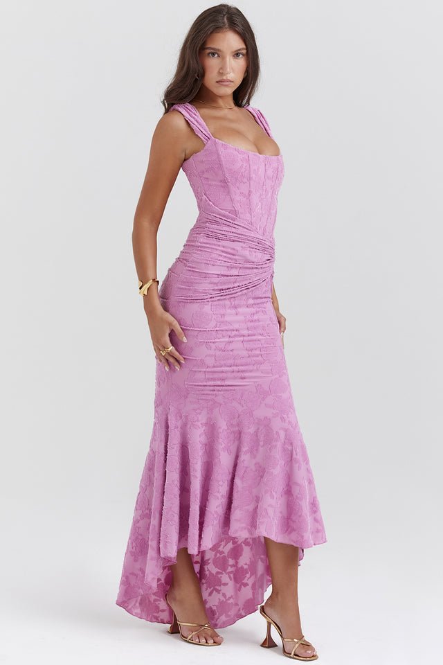 Women's Floral Bodycon Party Gown