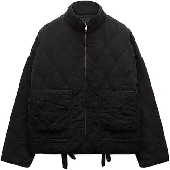 Women's Oversized Quilted Denim Jacket