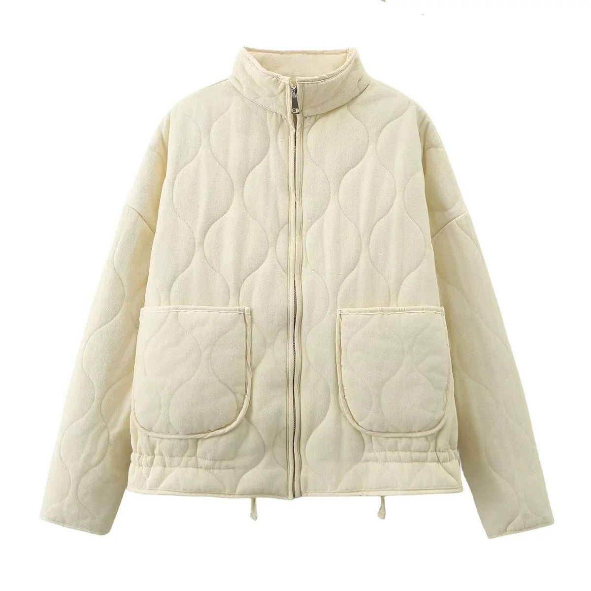 Women's Oversized Quilted Denim Jacket