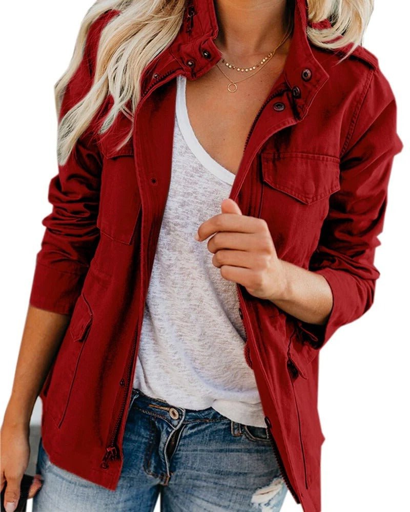 Women's Utility Jacket - Red