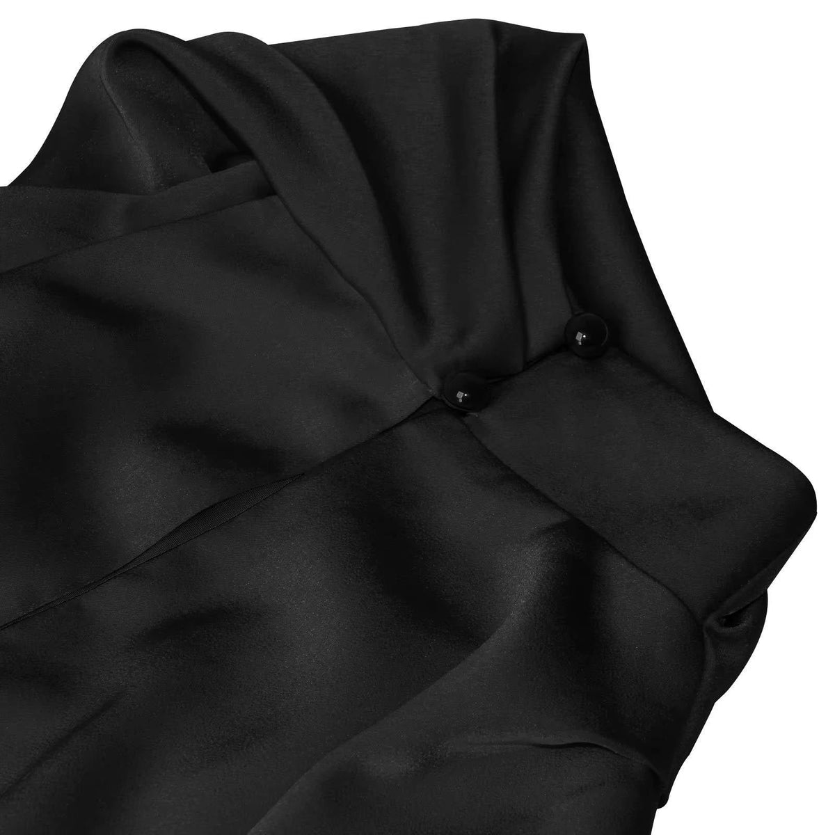 Women's Satin Halter Wrap Mini Party Dress