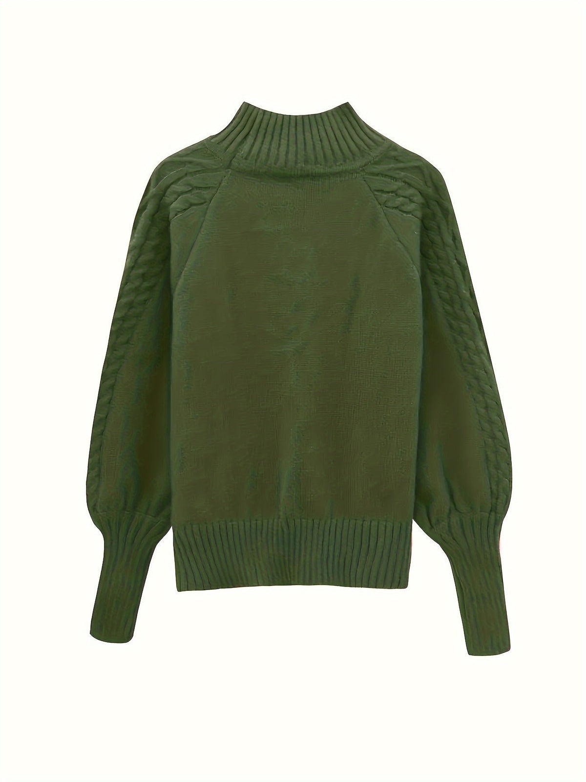 Women's Chunky Funnel Neck Cable Knit Jumper